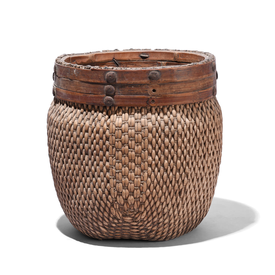 Antique Woven Willow Basket | Indigo Antiques
