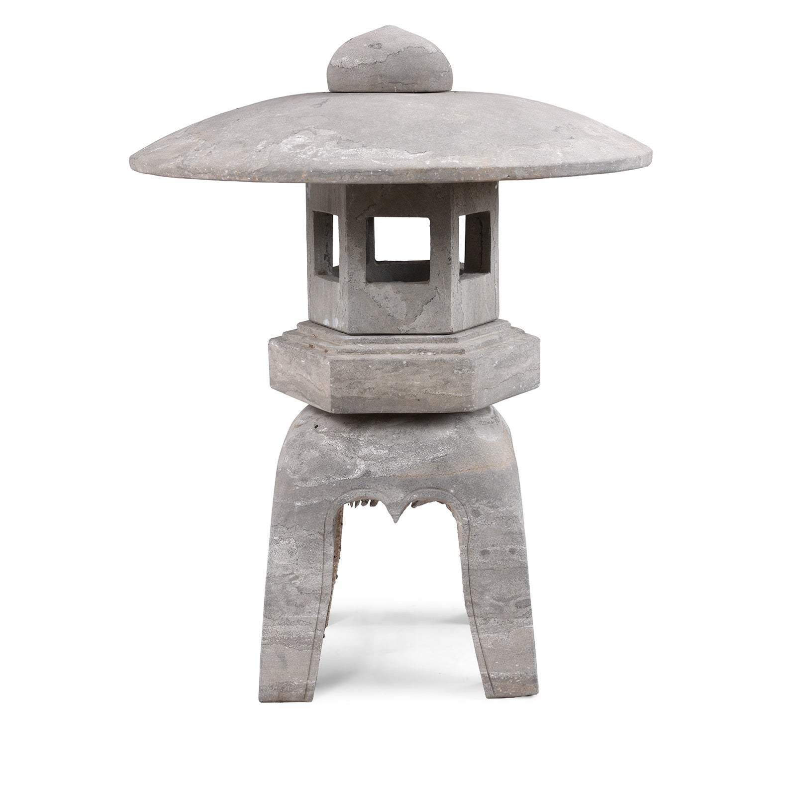 Japanese Style Yukimi Stone Snow Lantern | Indigo Antiques