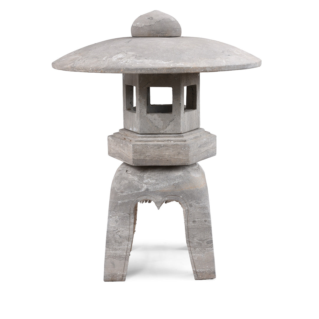 Japanese Style Carved Stone Snow Lantern | Indigo Antiques