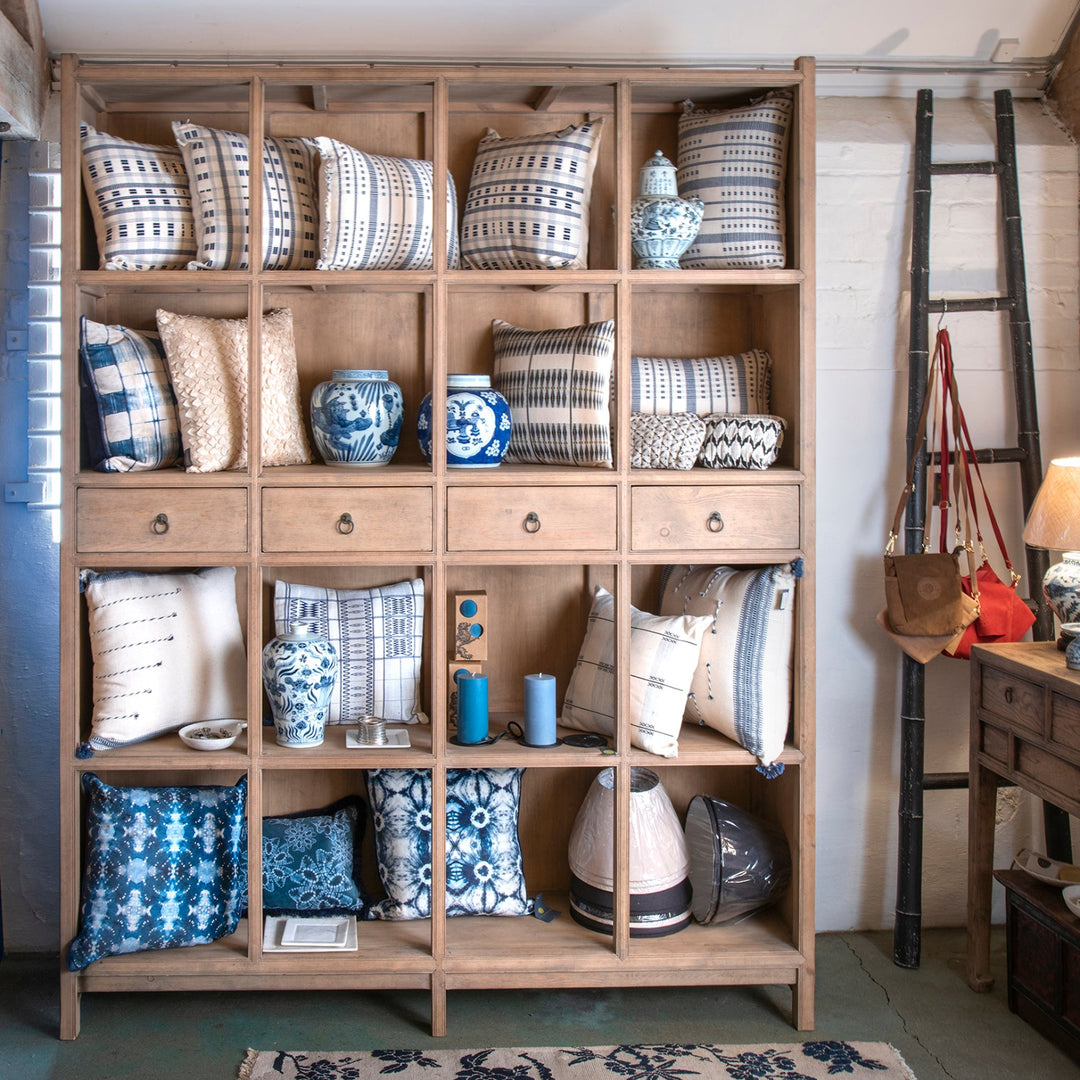 Bleached Shelving Unit Made From Old Pine | Indigo Antiques