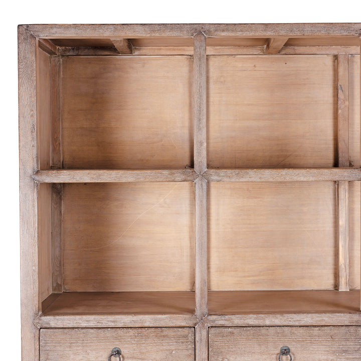 Bleached Shelving Unit Made From Old Pine