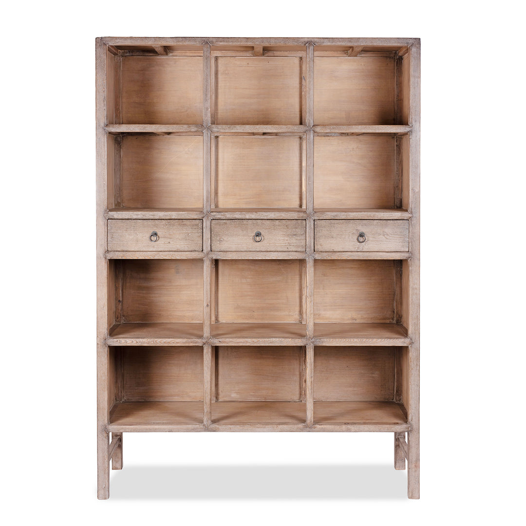 Bleached Shelving Unit Made From Old Pine