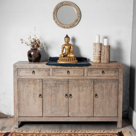 Vintage Bleached Dongbei Sideboard - Ca 1940