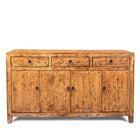 Chinese Yellow Lacquer Sideboard Made From Reclaimed Wood