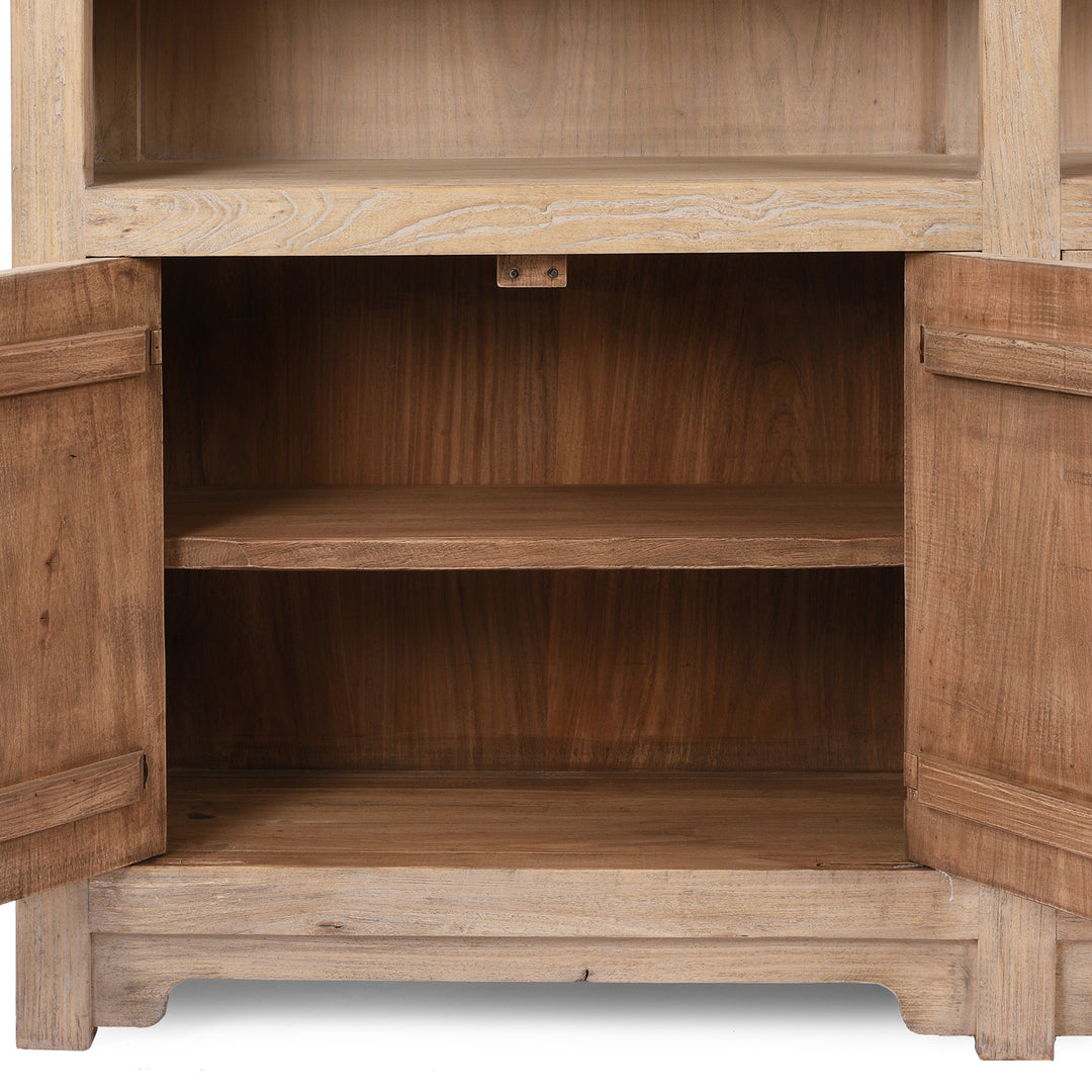 Interior Detail From Bookshelf Made From Reclaimed Pine | Indigo Antiques