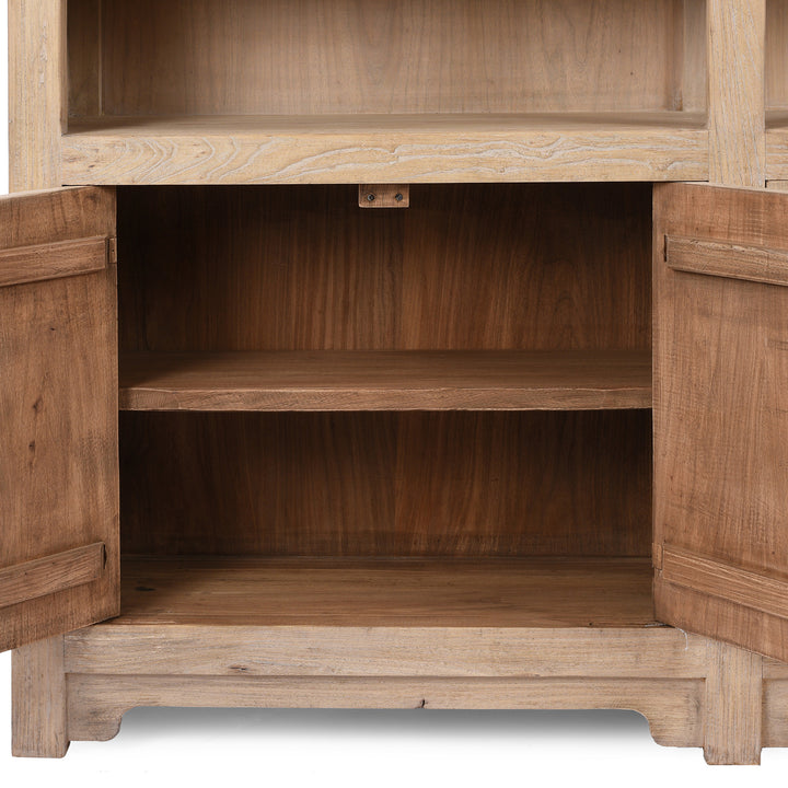 Interior Detail From Bookshelf Made From Reclaimed Pine | Indigo Antiques
