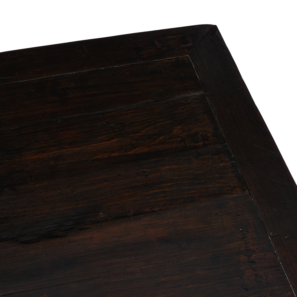 Surface Detail From Red Lacquered Dongbei Sideboard With Painted Floral And Bird Decoration From 1920s China