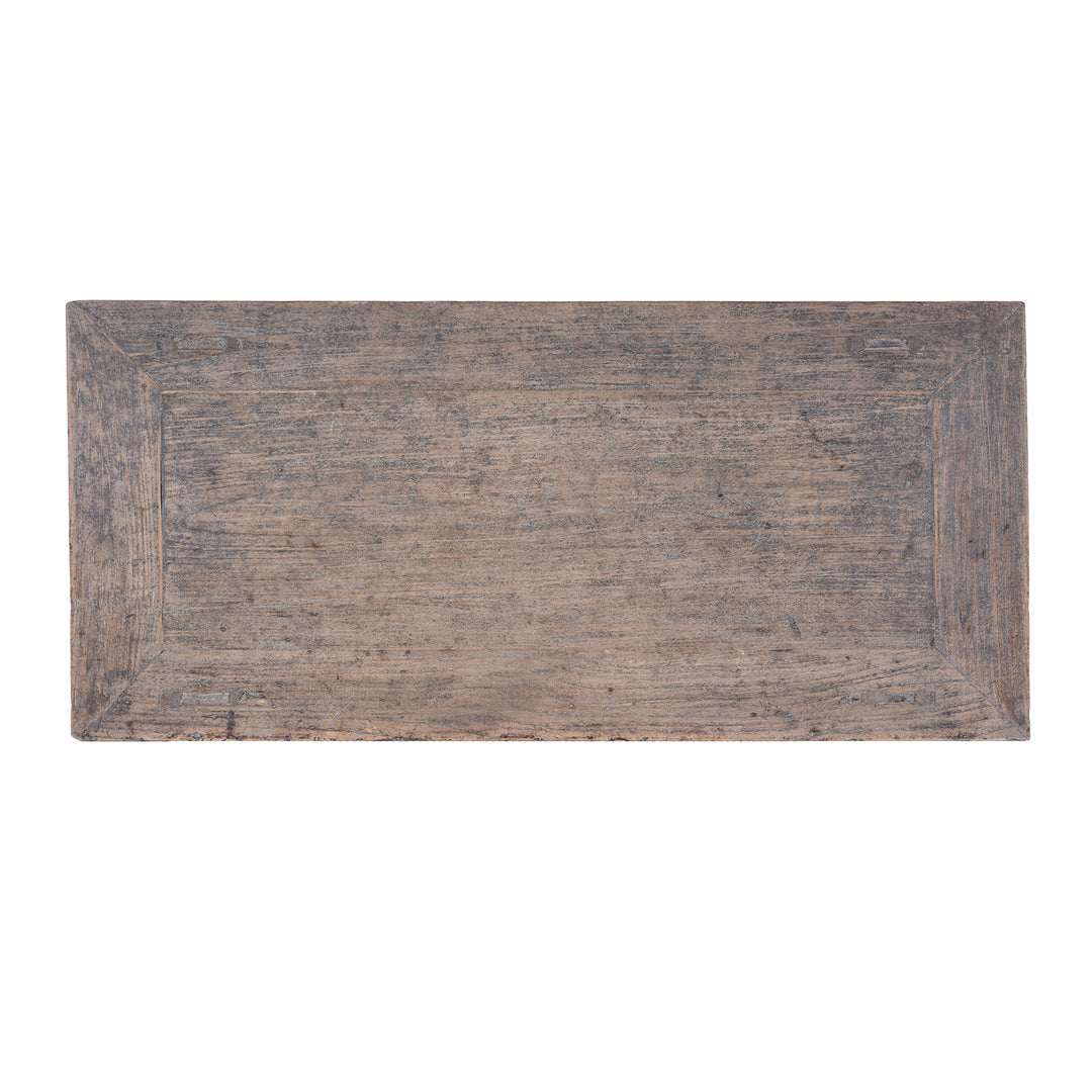 Top Down View Of Dongbei Rustic Two Door Cabinet | Indigo Antiques