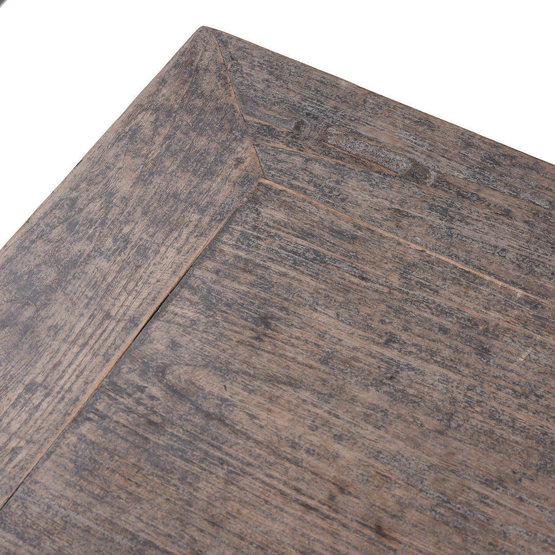 Surface Detail From Top Of Dongbei Rustic Two Door Cabinet | Indigo Antiques