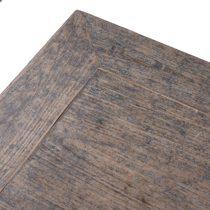 Surface Detail From Top Of Dongbei Rustic Two Door Cabinet | Indigo Antiques