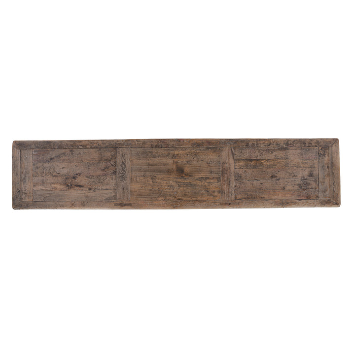 Top Down View Of Chinese Bleached Rustic 6 Door Sideboard  | Indigo Antiques