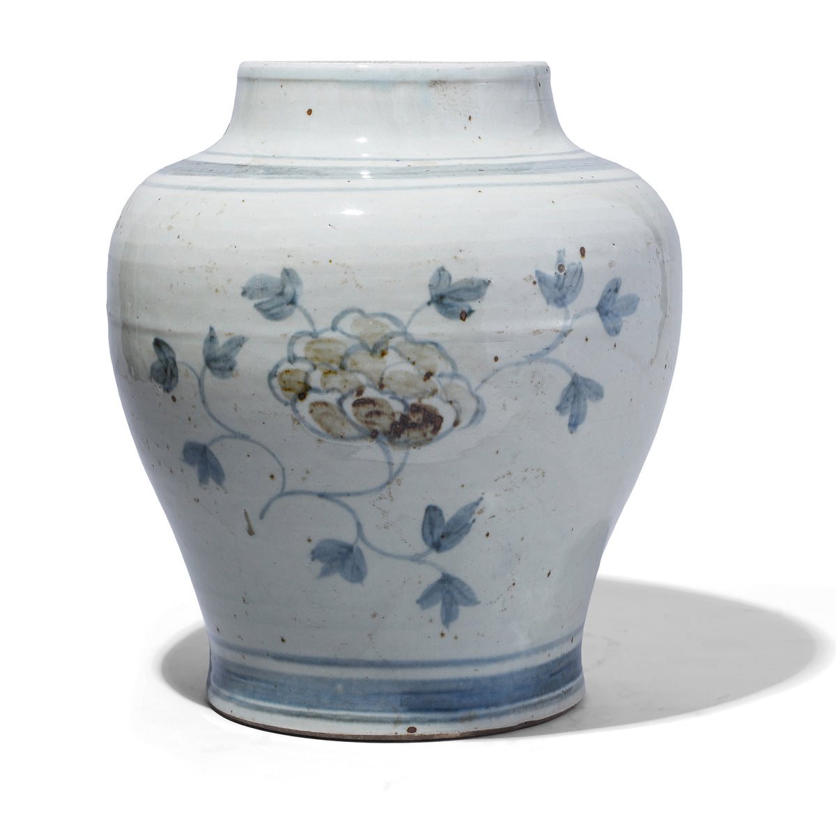 Provincial Late Ming Style Blue & White Porcelain Vase | Indigo Antiques