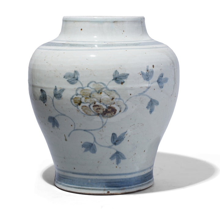 Provincial Late Ming Style Blue & White Porcelain Vase | Indigo Antiques