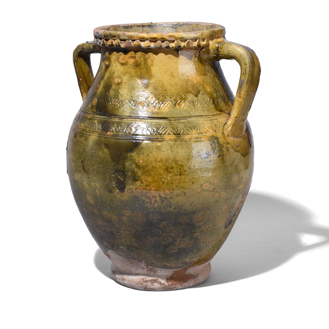 Sancai Yellow Glazed Terracotta Vase From Yunnan | Indigo Antiques