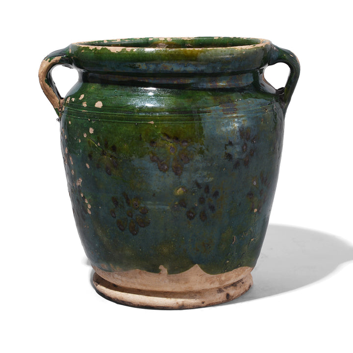 Green Sancai Glazed Terracotta Vases From Yunnan