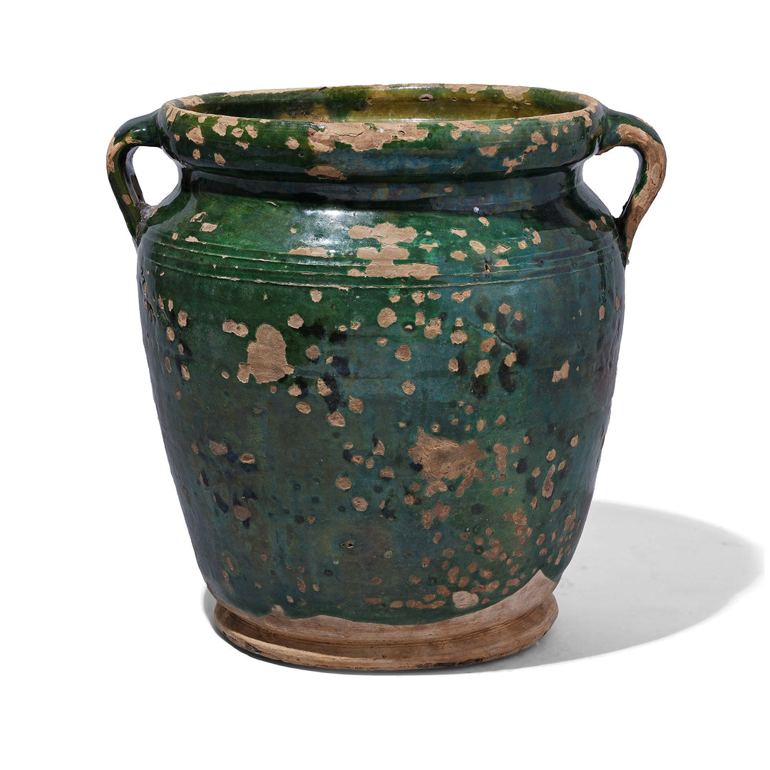 Green Sancai Glazed Terracotta Vases From Yunnan