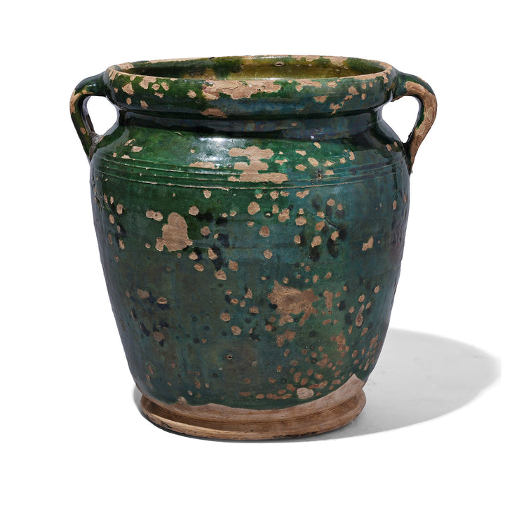 Green Sancai Glazed Terracotta Vases From Yunnan