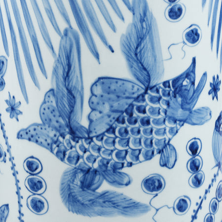 Blue & White Porcelain Umbrella Stand