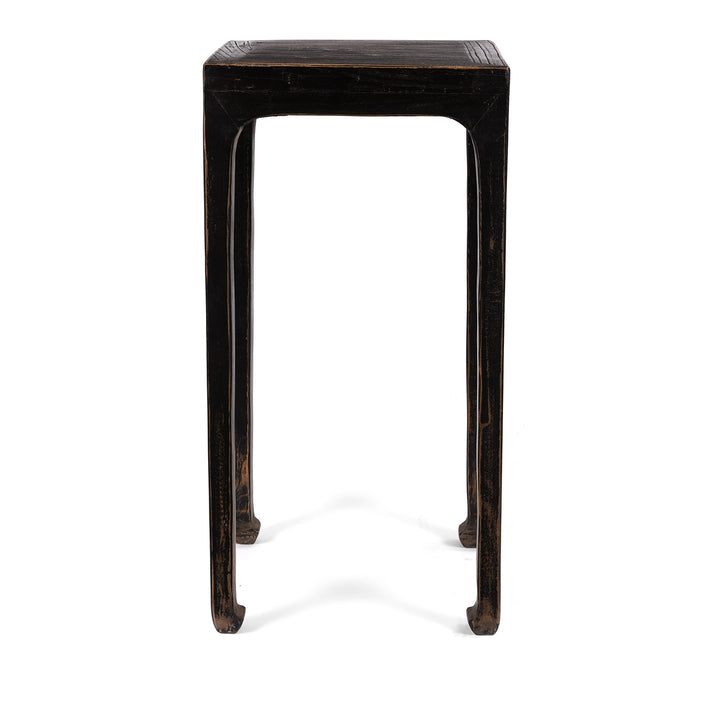 Chinese Style Black Painted Lamp Table | Indigo Antiques