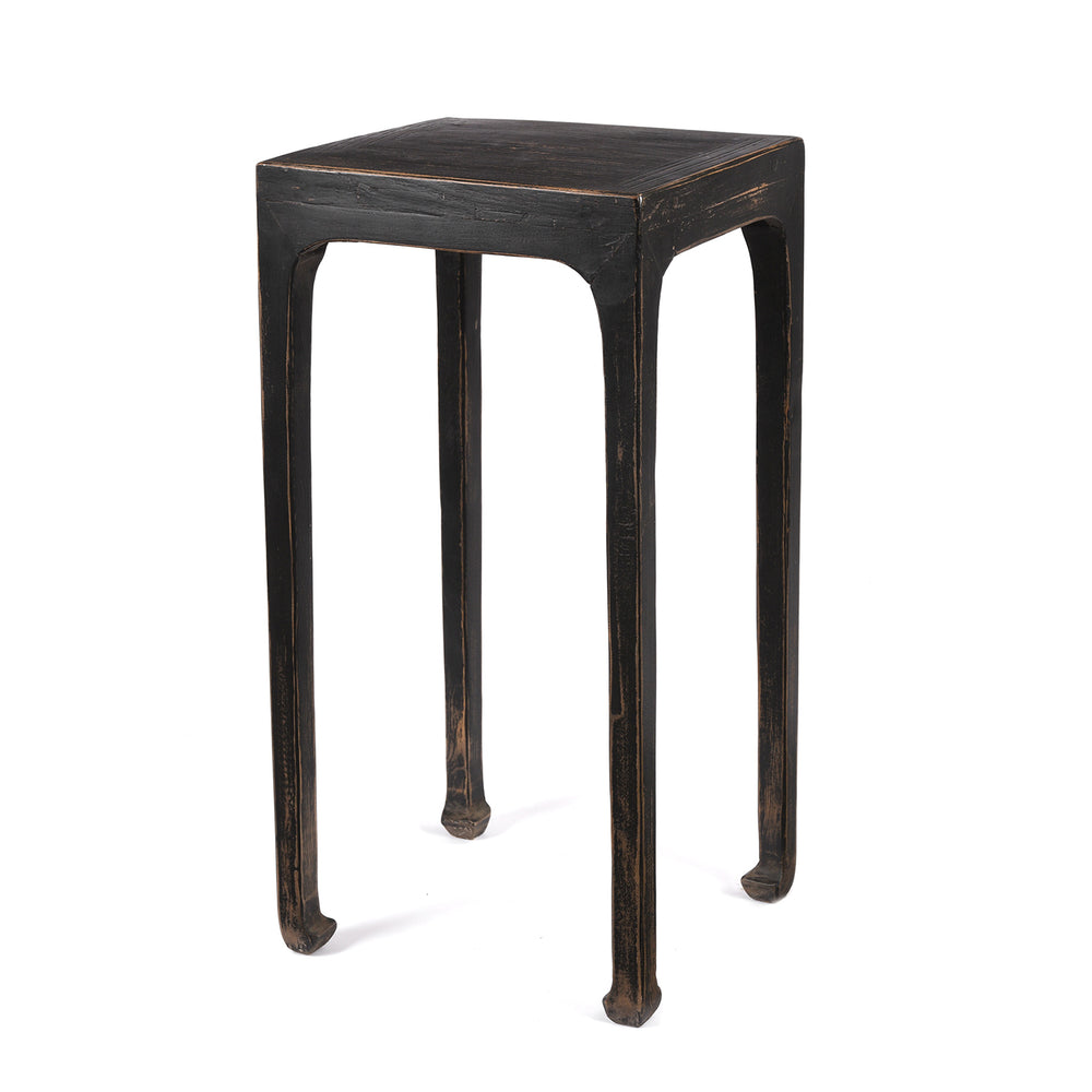 Chinese Style Black Painted Lamp Table | Indigo Antiques