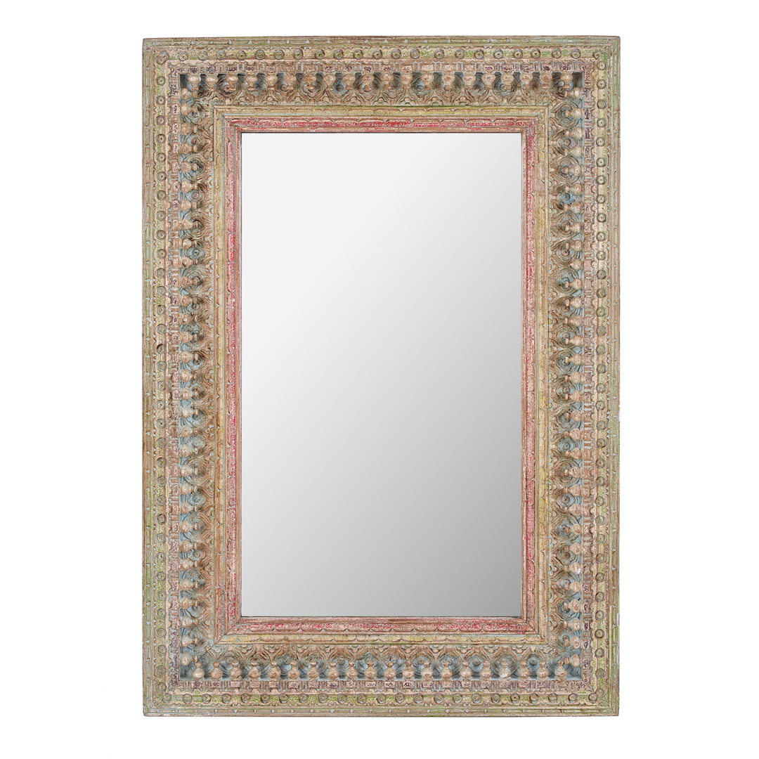 Carved Mango Wood Mirror | INDIGO ANTIQUES