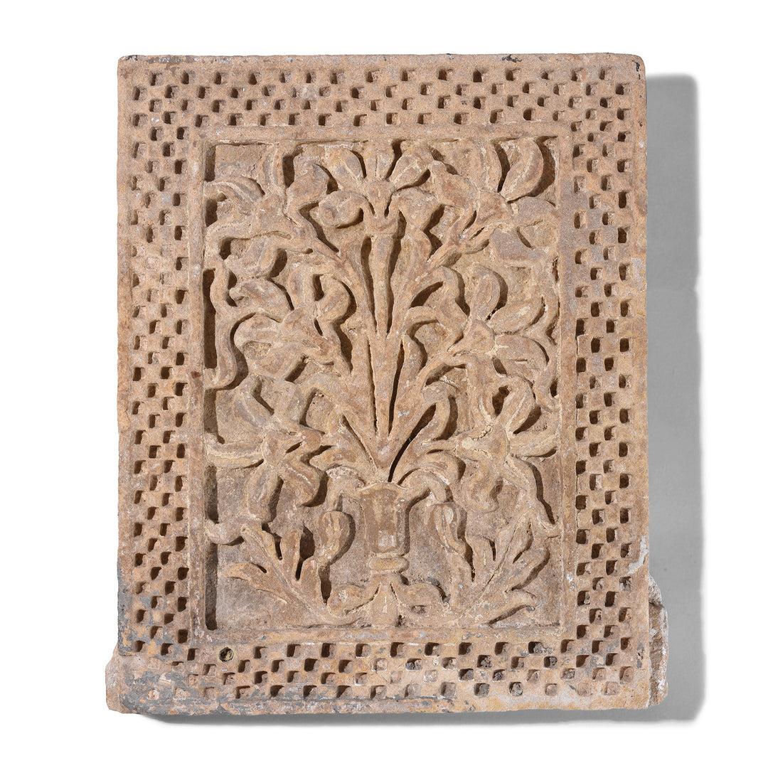 Carved Mughal Stone Panel From Rajasthan | Indigo Antiques