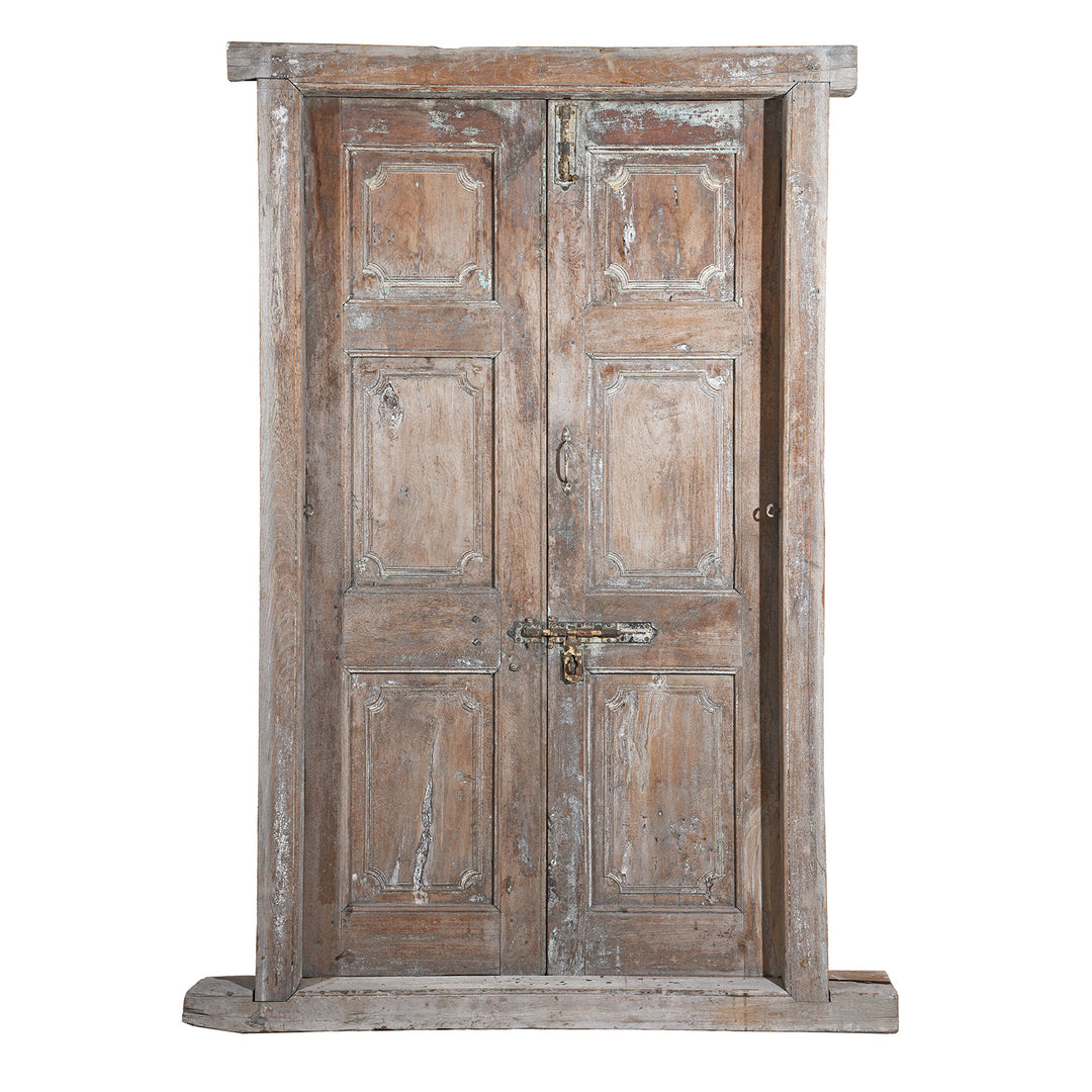 Carved Teak Door And Frame From Gujarat | Indigo Antiques