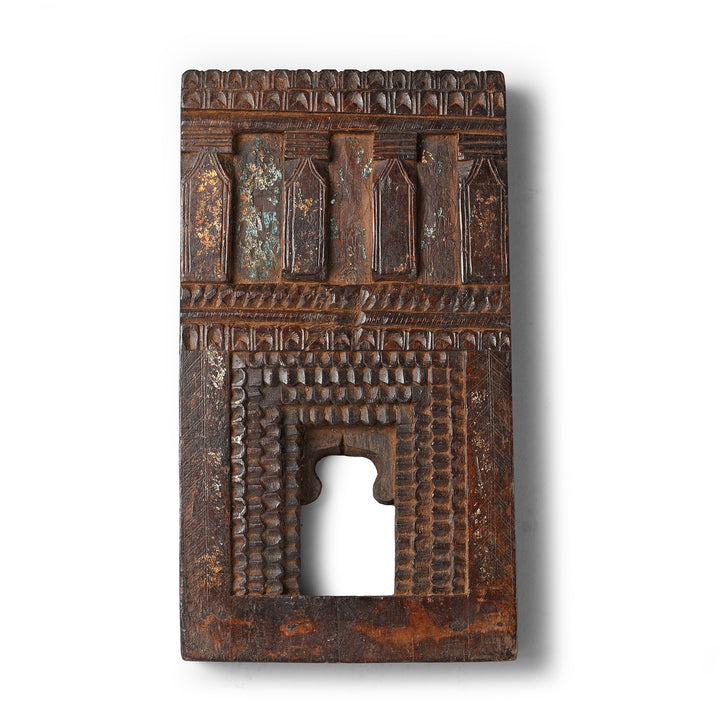Carved Teak Votive Panel From Andra Pradesh - Early 20thC | Indigo Antiques