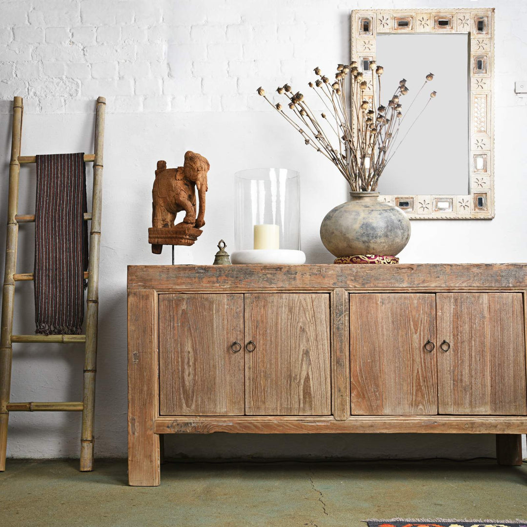 Traditional Rustic Interior with bleached farmhouse furniture | Indigo Antiques