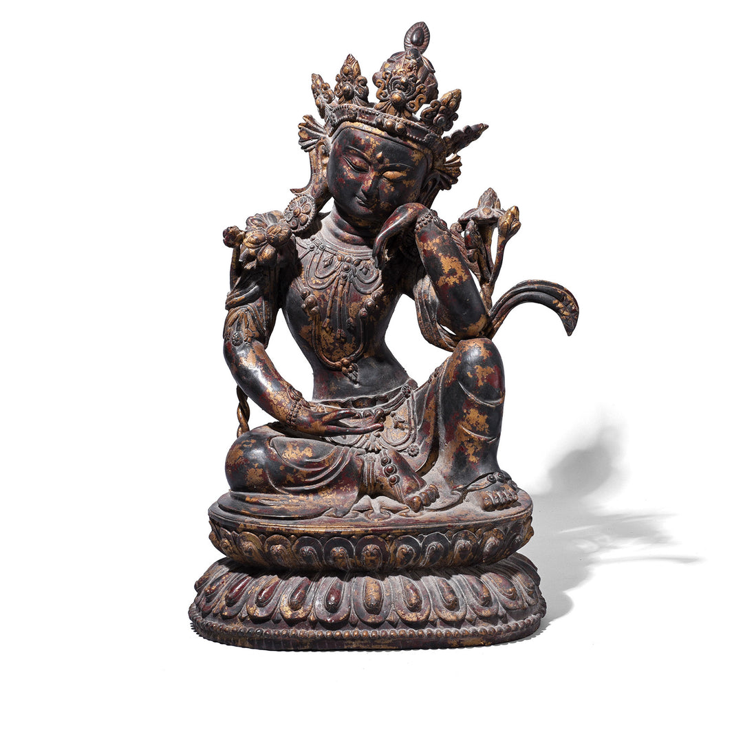 Chinese Bronze Seated Avalokiteshvara | Indigo Antiques
