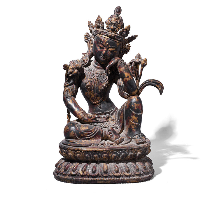 Chinese Bronze Seated Avalokiteshvara | Indigo Antiques