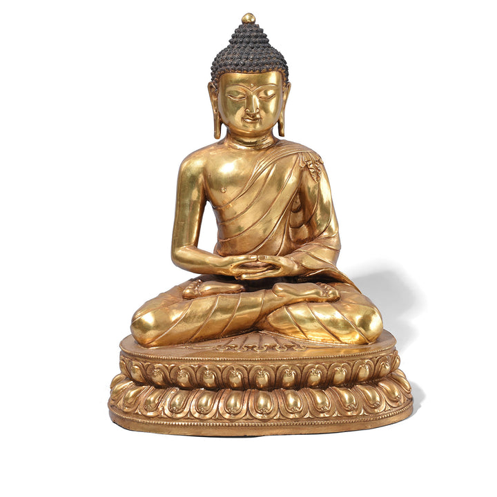 Chinese Bronze Seated Buddha - Dhyana Mudra | Indigo Antiques