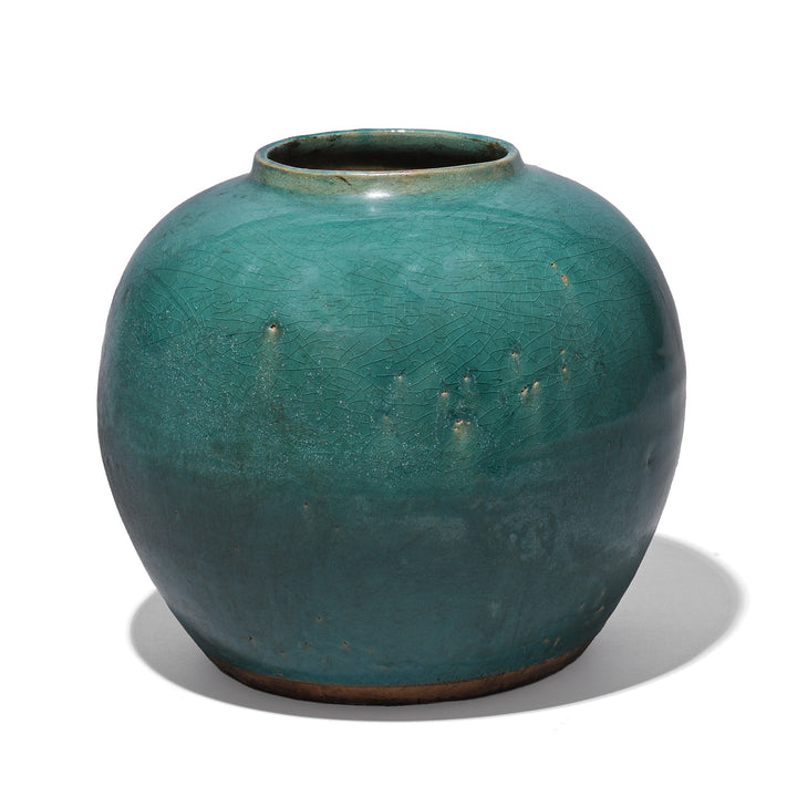 Chinese Green Glaze Ginger Jar | Indigo Antiques