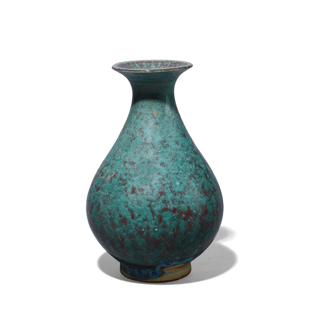 Chinese Green Yaobian Glaze Small Flower Vase | Indigo Antiques