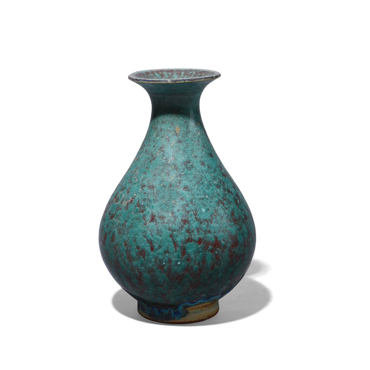 Chinese Green Yaobian Glaze Small Flower Vase | Indigo Antiques