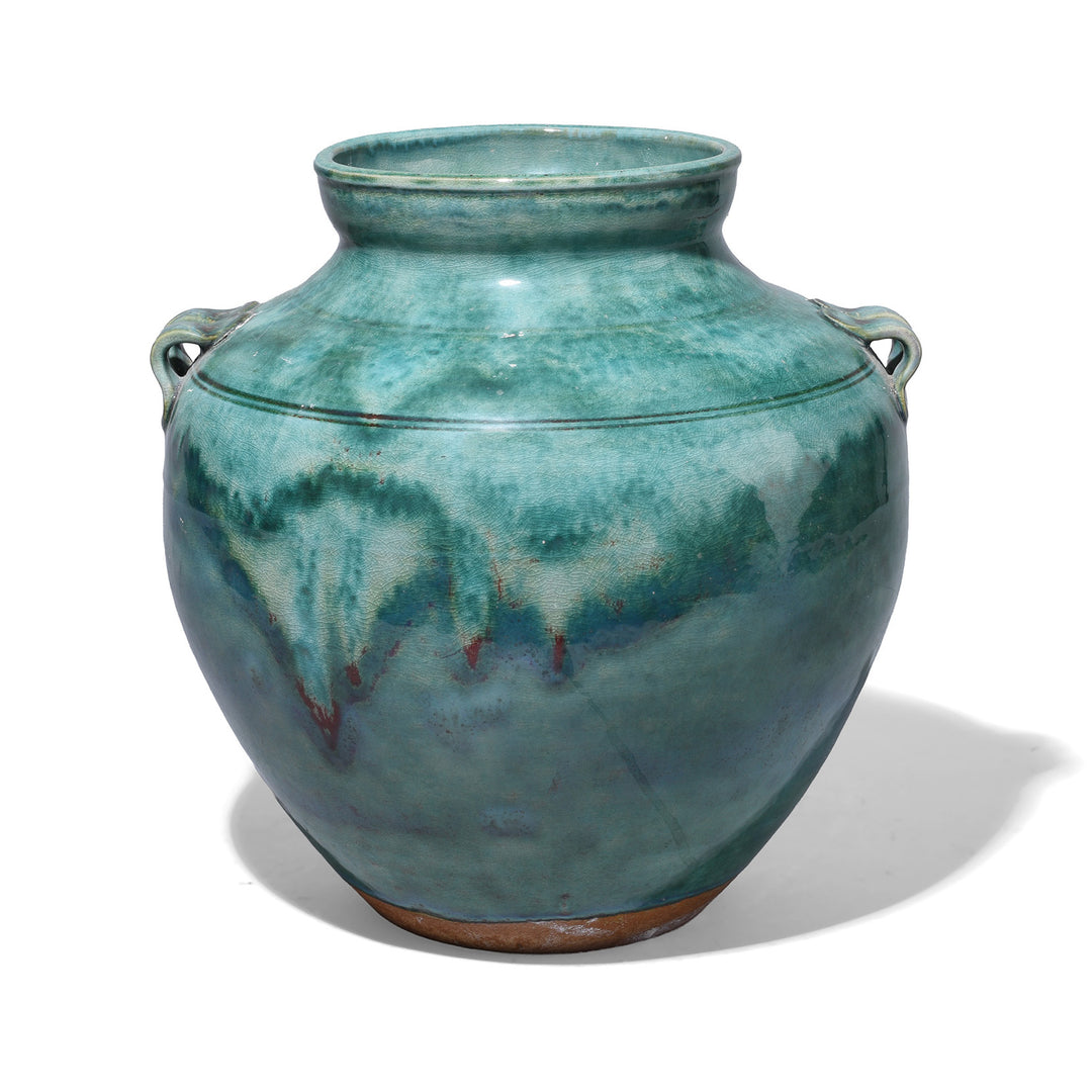 Chinese Green Yaobian Glaze Vase | Indigo Antiques