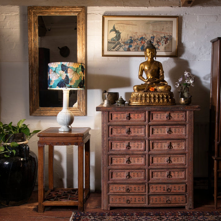 Painted Apothecary Chest From Shanxi Province - 19th Century
