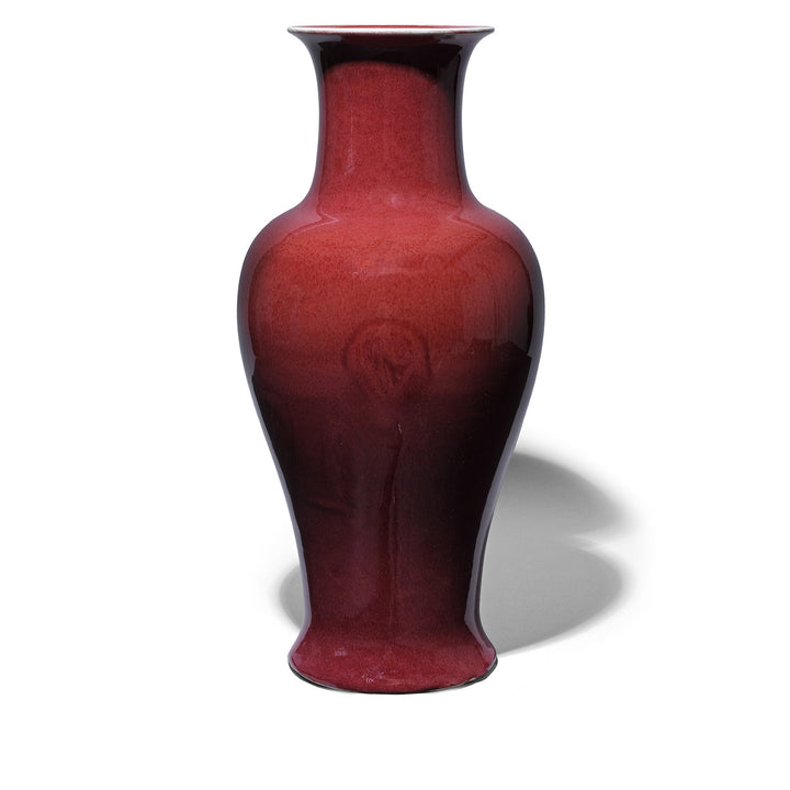Darker Glaze Chinese Yaobian Glaze Fenzweizen Vase | Indigo Antiques