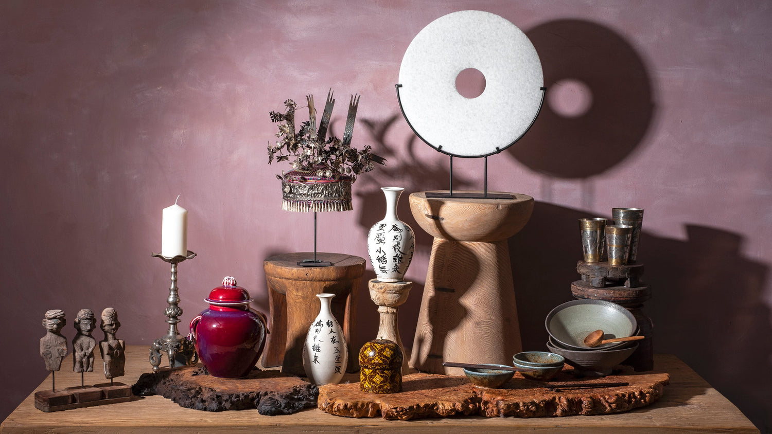 Mix of Asian antiques & art