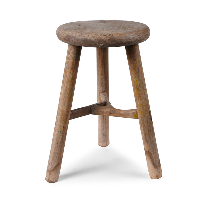Elm Farmers Three Legged Milking Stool From China