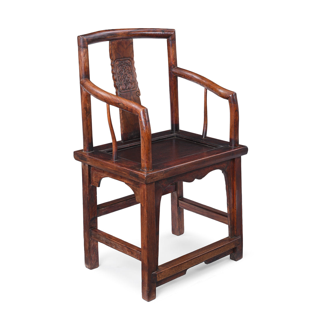 Elm Officials Hat Chair Made From Reclaimed Wood  | Indigo Antiques