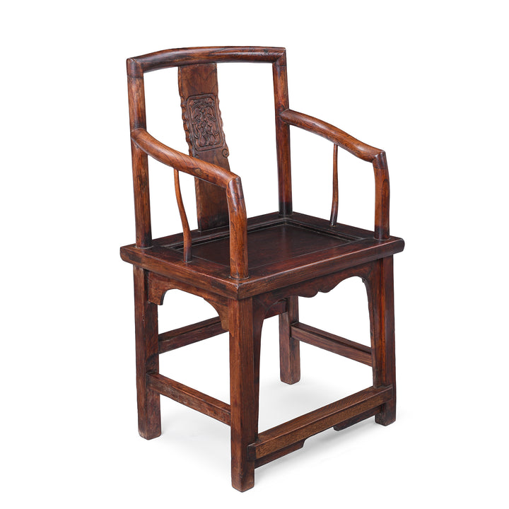 Elm Officials Hat Chair Made From Reclaimed Wood  | Indigo Antiques