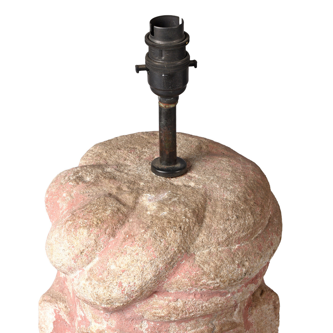 Rajasthani Stone Head Table Lamp