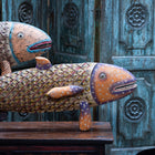 Painted Wooden Fish From Rajasthan