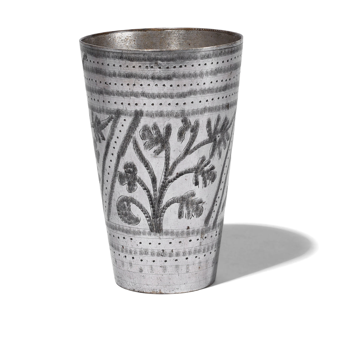Floral Vintage Indian Lassi Cup | Indigo Antiques