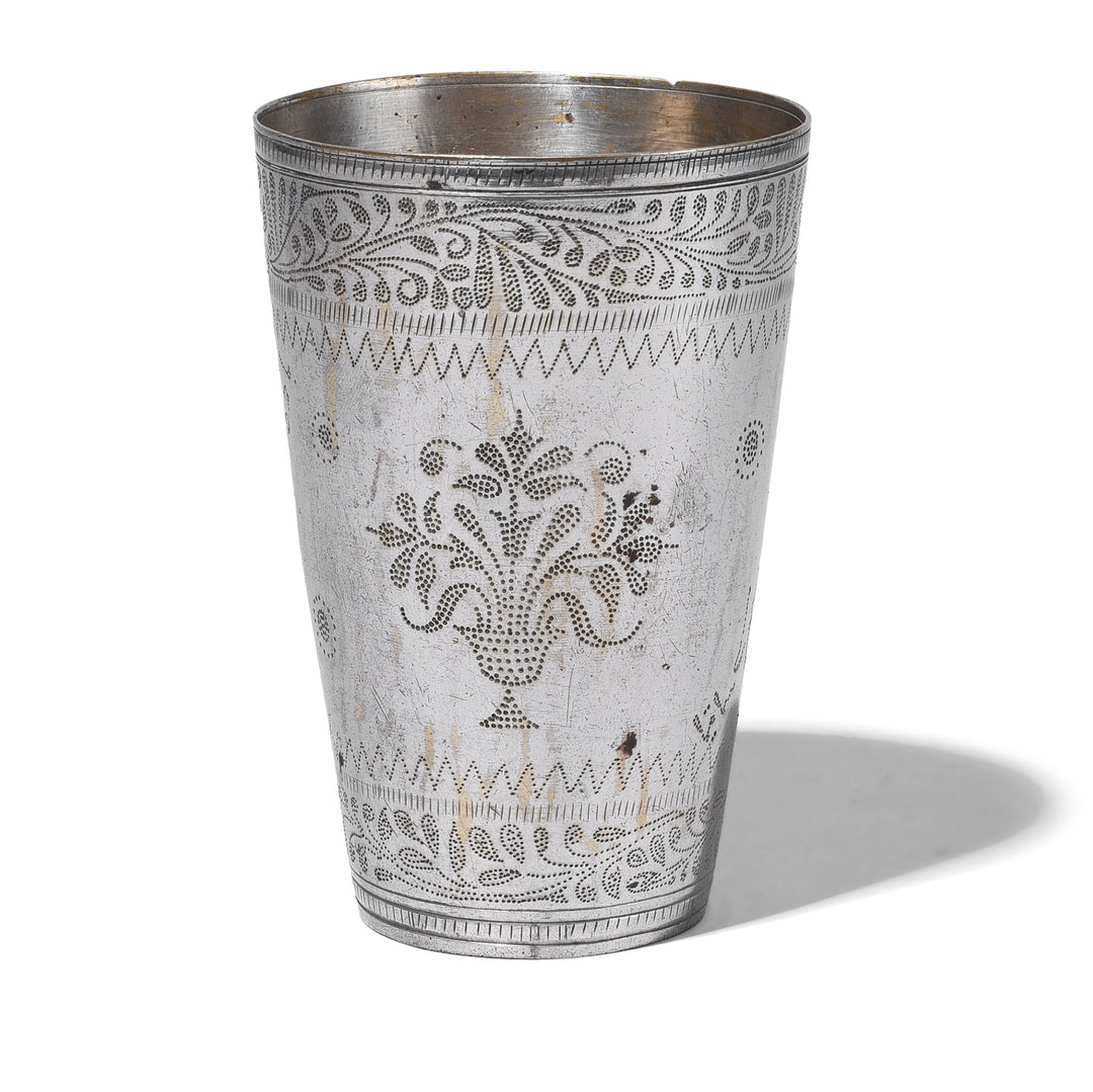 Flower Vase Vintage Indian Lassi Cup | Indigo Antiques