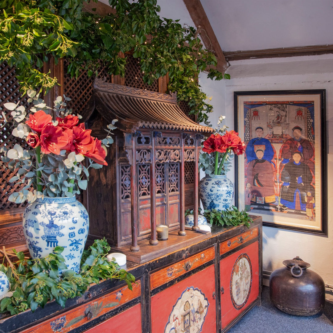 Daoist Ancestor House Shrine From Shanxi - Ca 1950