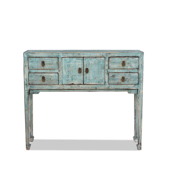 Green Lacquer Ladies Console | Indigo Antiques