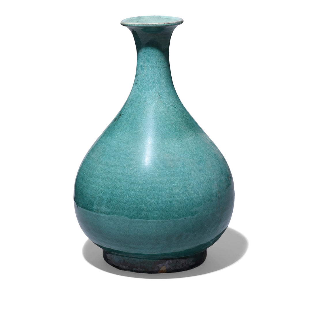 Green Yaobian Glaze Vase | Indigo Antiques