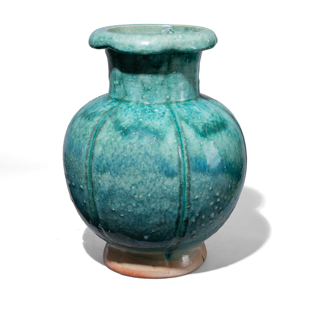 Green Yaobian Glaze Vase | Indigo Antiques